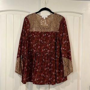 Anthropologie Eri + Ali Top Medium NWOT
